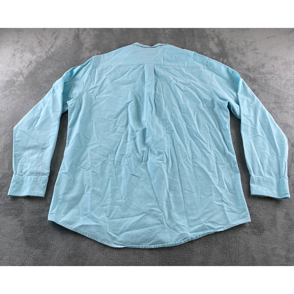 Amazon Essentials Mens Regular Fit Long Sleeve Oxford Shirt Light Blue XL - Picture 10 of 13
